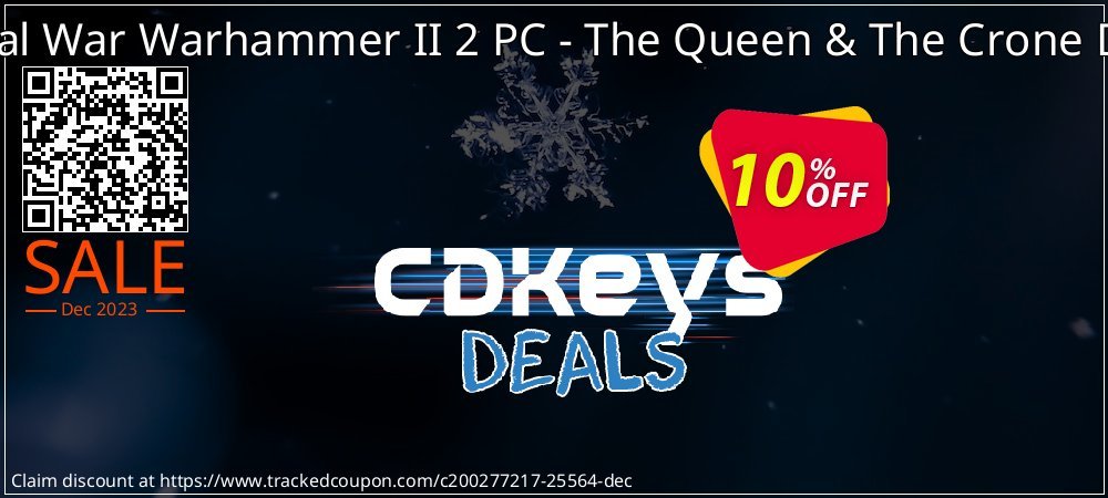 Total War Warhammer II 2 PC - The Queen & The Crone DLC coupon on Tell a Lie Day discounts
