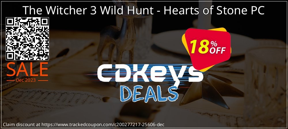 The Witcher 3 Wild Hunt - Hearts of Stone PC coupon on World Party Day offering discount