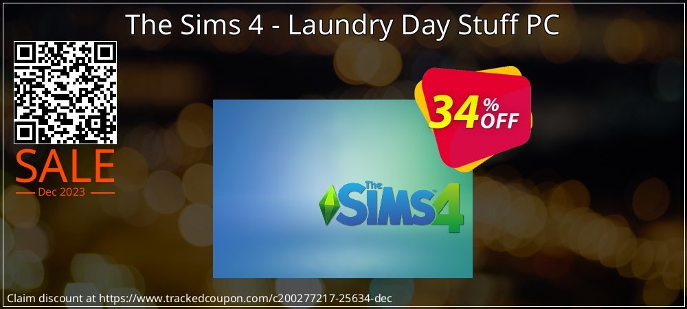 The Sims 4 - Laundry Day Stuff PC coupon on Tell a Lie Day offering sales