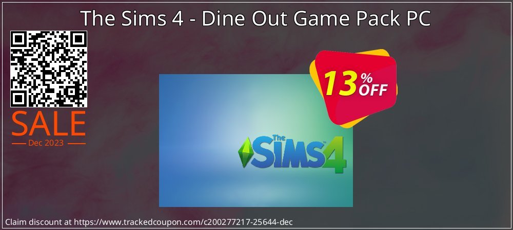 The Sims 4 - Dine Out Game Pack PC coupon on Tell a Lie Day super sale