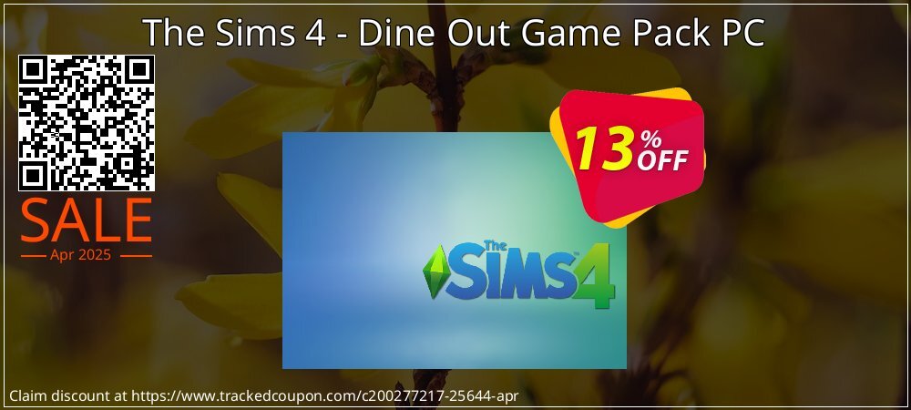 The Sims 4 - Dine Out Game Pack PC coupon on Earth Hour offering sales