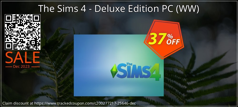 The Sims 4 - Deluxe Edition PC - WW  coupon on World Party Day promotions