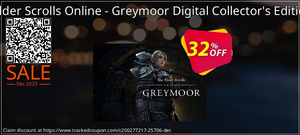 The Elder Scrolls Online - Greymoor Digital Collector's Edition PC coupon on Palm Sunday offering discount