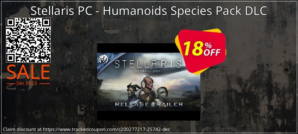 Stellaris PC - Humanoids Species Pack DLC coupon on April Fools' Day offering sales