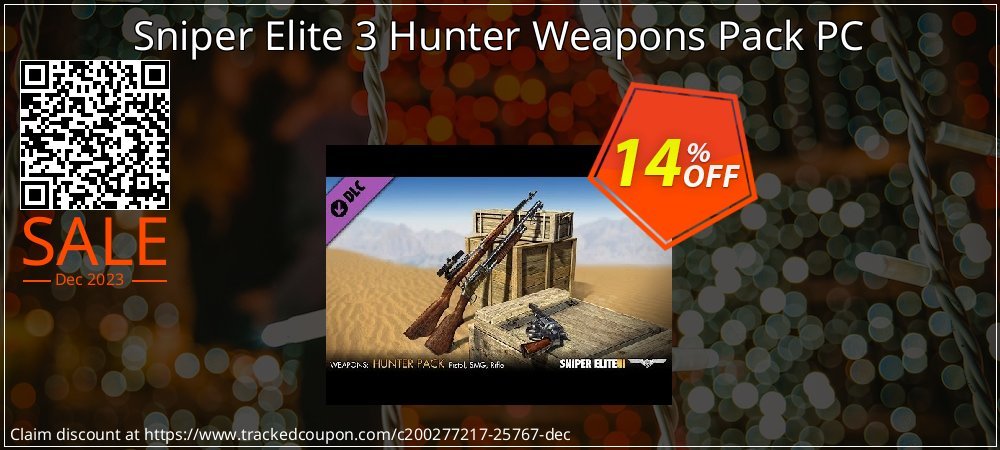 Sniper Elite 3 Hunter Weapons Pack PC coupon on Working Day offering discount