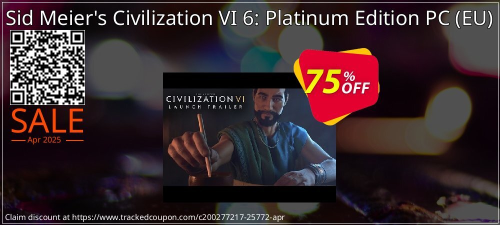 Sid Meier's Civilization VI 6: Platinum Edition PC - EU  coupon on April Fools' Day promotions