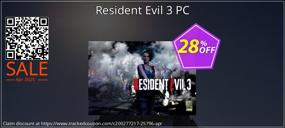 Resident Evil 3 PC coupon on World Party Day offering sales