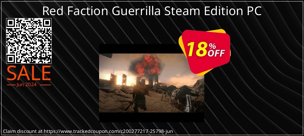 Red Faction Guerrilla Steam Edition PC coupon on National Pizza Party Day promotions
