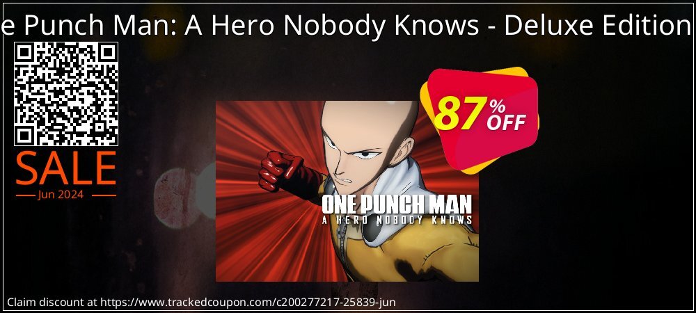 One Punch Man: A Hero Nobody Knows - Deluxe Edition PC coupon on National Smile Day offering discount