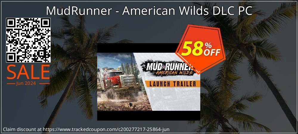 MudRunner - American Wilds DLC PC coupon on National Smile Day offer