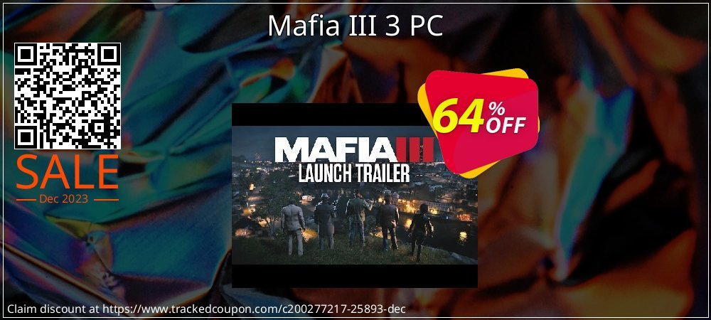 Mafia III 3 PC coupon on Easter Day discount