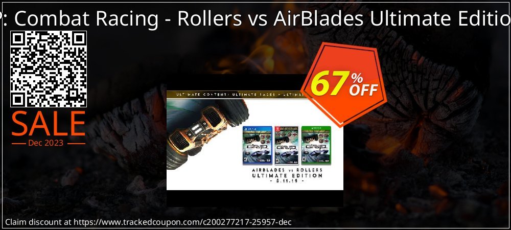 GRIP: Combat Racing - Rollers vs AirBlades Ultimate Edition PC coupon on April Fools' Day offering discount