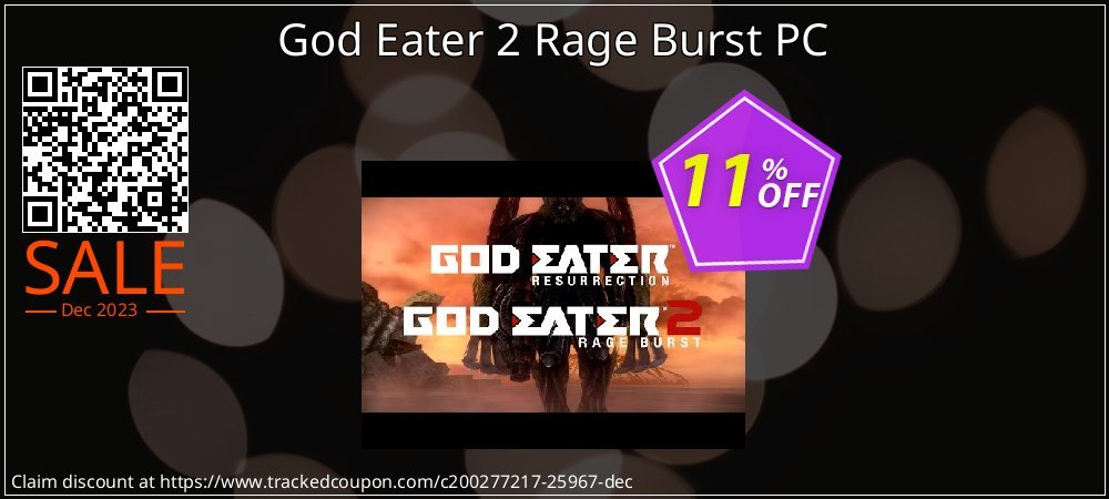God Eater 2 Rage Burst PC coupon on April Fools' Day offering sales