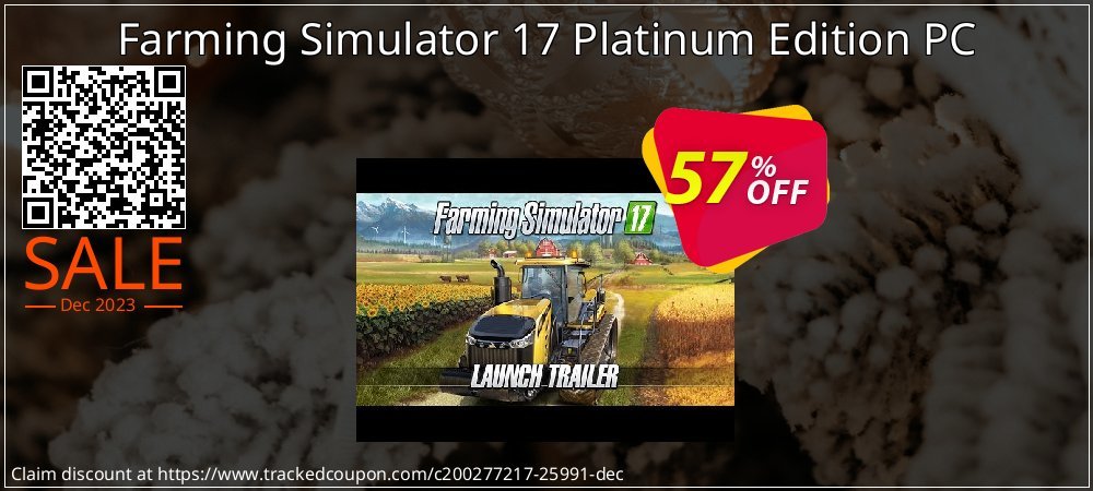 Farming Simulator 17 Platinum Edition PC coupon on World Party Day offer