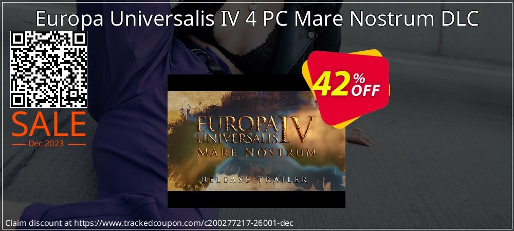 Europa Universalis IV 4 PC Mare Nostrum DLC coupon on Palm Sunday offer