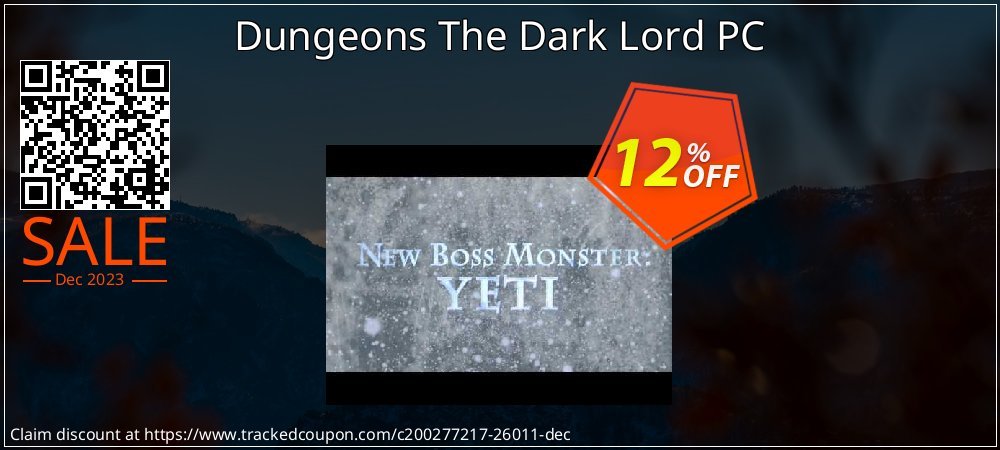 Dungeons The Dark Lord PC coupon on Palm Sunday discount