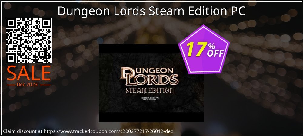 Dungeon Lords Steam Edition PC coupon on April Fools' Day offering sales