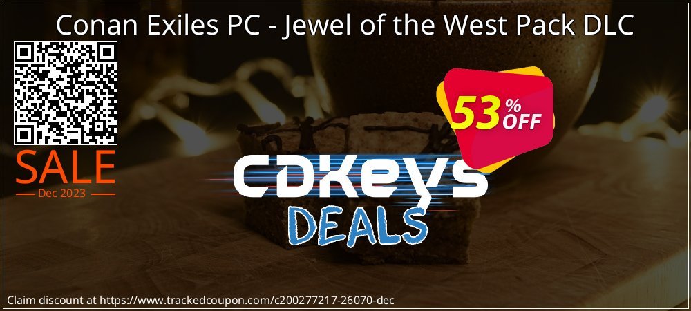 Conan Exiles PC - Jewel of the West Pack DLC coupon on World Backup Day promotions