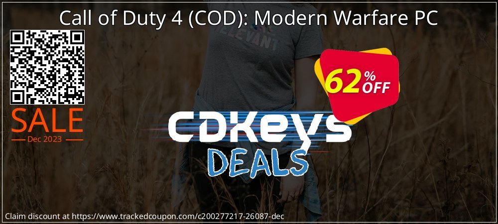 Call of Duty 4 - COD : Modern Warfare PC coupon on April Fools' Day promotions