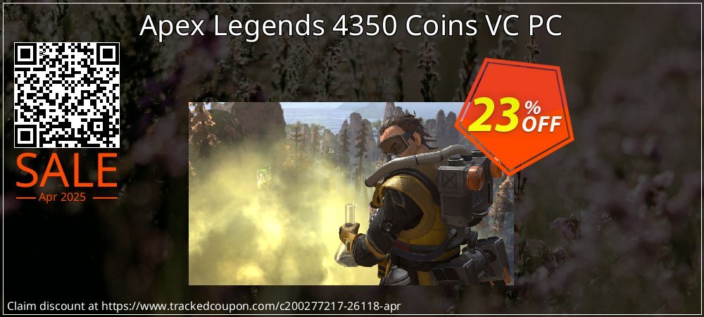 Apex Legends 4350 Coins VC PC coupon on Virtual Vacation Day offer