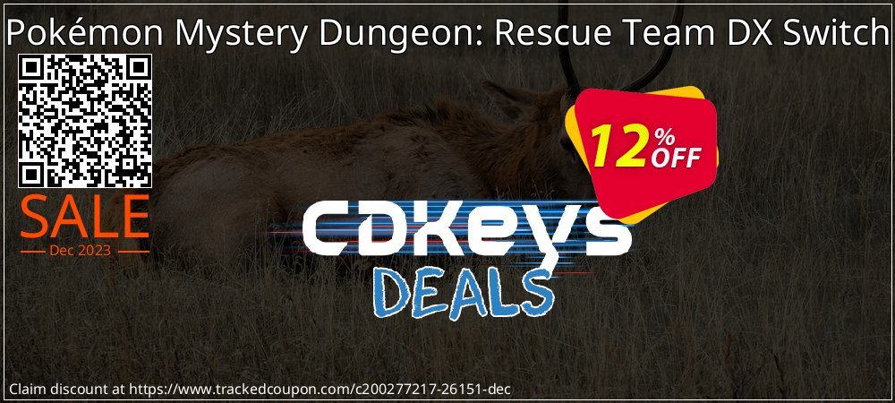 Pokémon Mystery Dungeon: Rescue Team DX Switch coupon on World Party Day sales