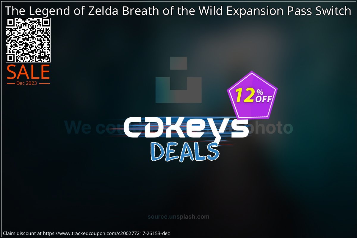 The Legend of Zelda Breath of the Wild Expansion Pass Switch coupon on Easter Day offer