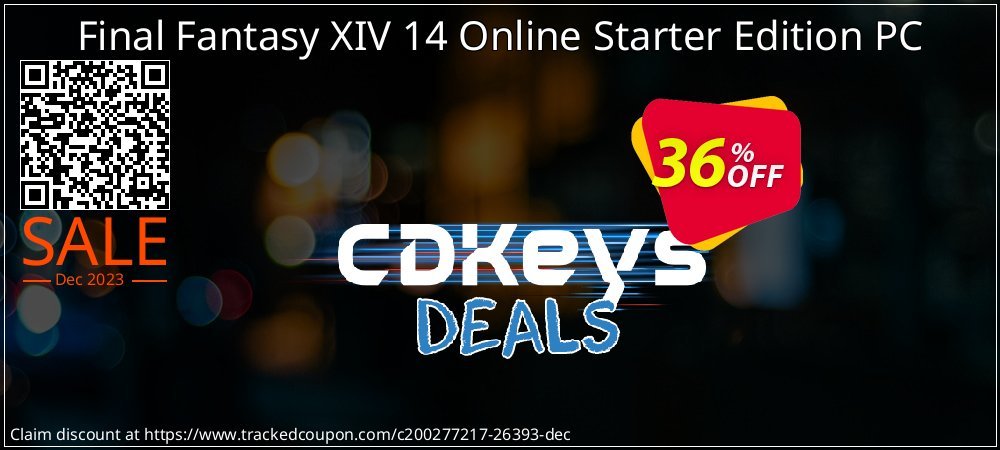 Final Fantasy XIV 14 Online Starter Edition PC coupon on Virtual Vacation Day discounts