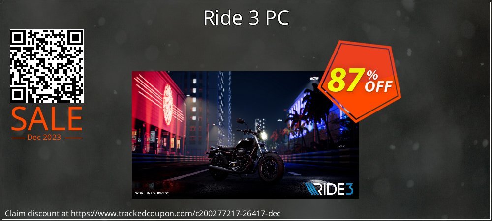 Ride 3 PC coupon on April Fools' Day offering sales