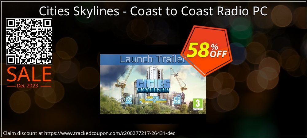 Cities Skylines - Coast to Coast Radio PC coupon on Palm Sunday sales