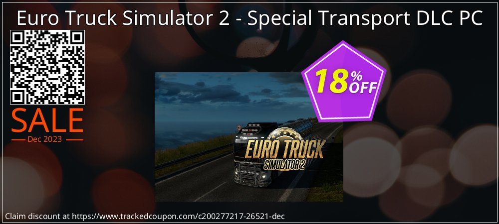 Euro Truck Simulator 2 - Special Transport DLC PC coupon on World Party Day deals