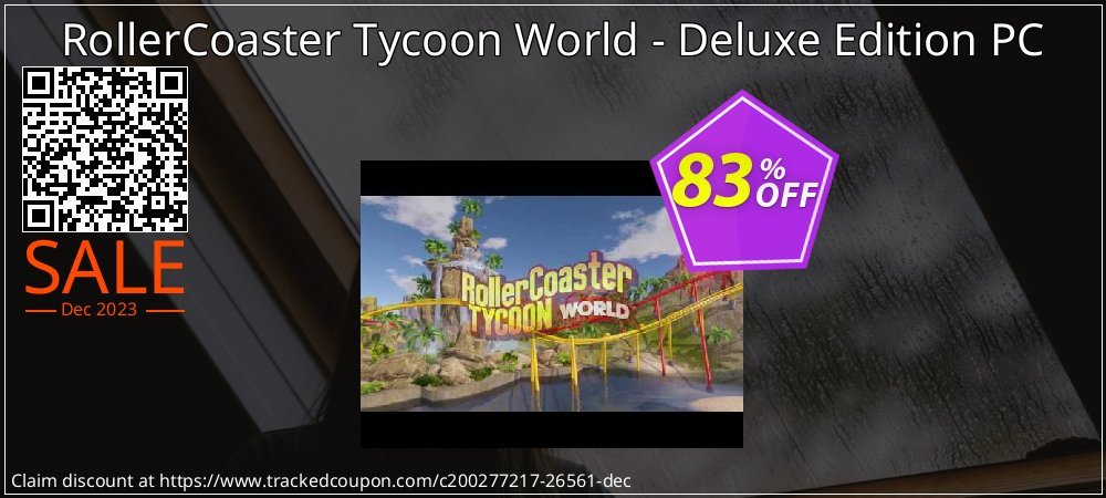 RollerCoaster Tycoon World - Deluxe Edition PC coupon on Palm Sunday offering discount