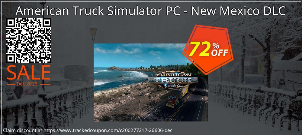 American Truck Simulator PC - New Mexico DLC coupon on World Party Day offering sales