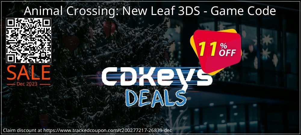 Animal Crossing: New Leaf 3DS - Game Code coupon on Tell a Lie Day offering discount