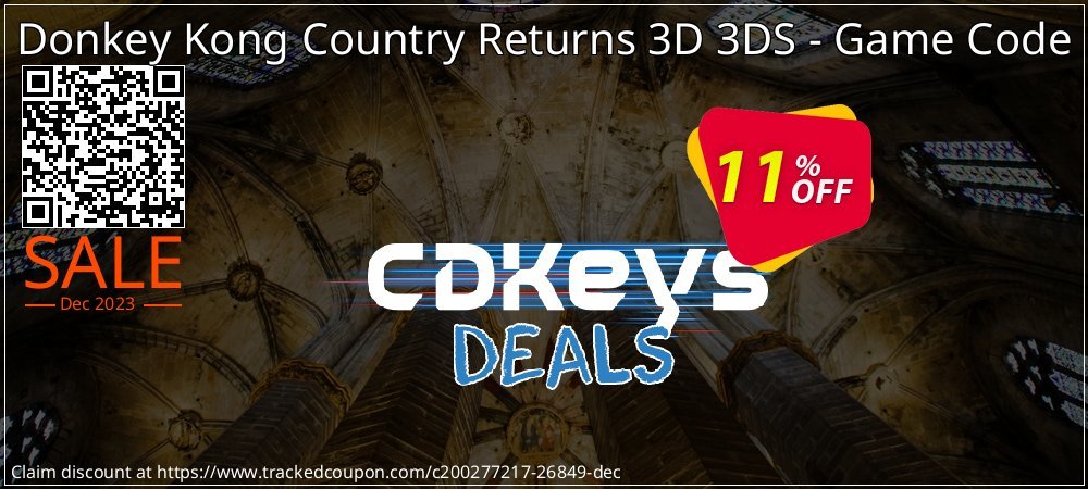 Donkey Kong Country Returns 3D 3DS - Game Code coupon on Tell a Lie Day offering sales