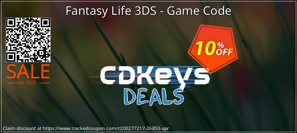 Fantasy Life 3DS - Game Code coupon on Easter Day sales