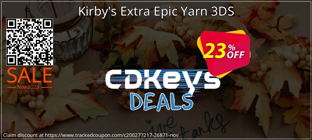 Kirby's Extra Epic Yarn 3DS coupon on World Party Day sales