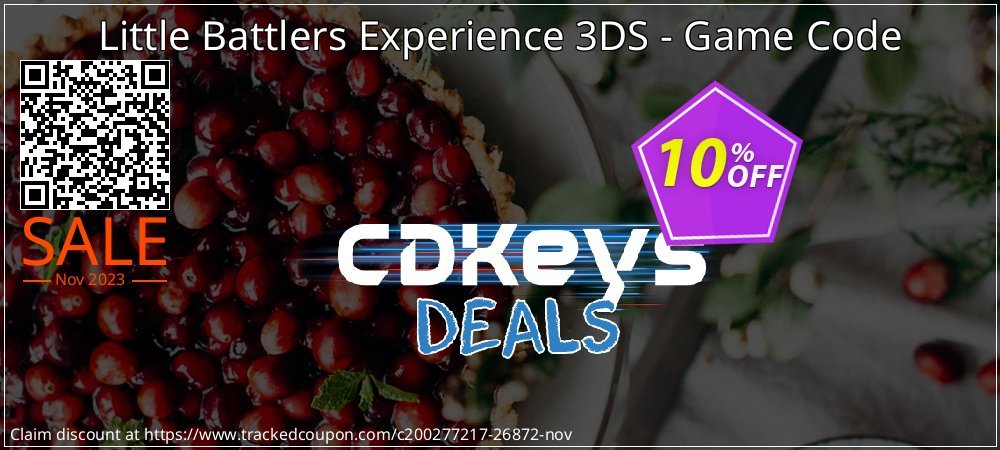 Little Battlers Experience 3DS - Game Code coupon on April Fools' Day deals