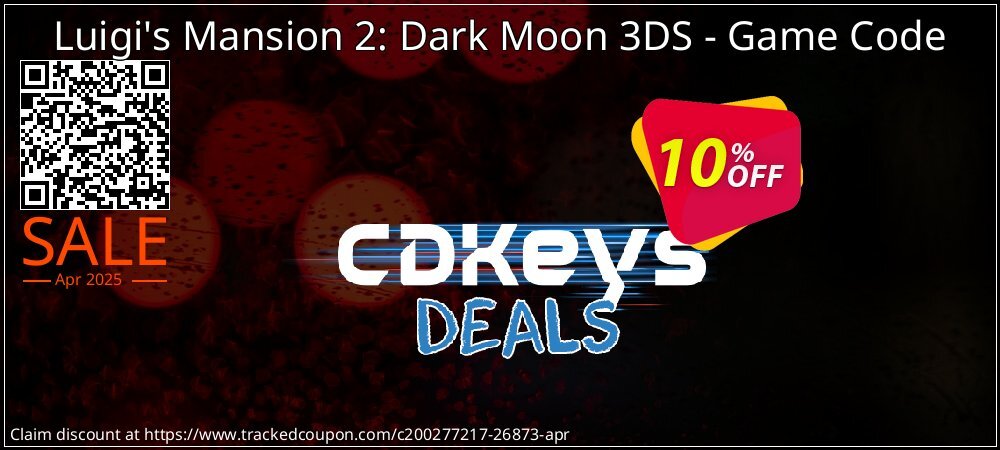 Luigi's Mansion 2: Dark Moon 3DS - Game Code coupon on Easter Day offer