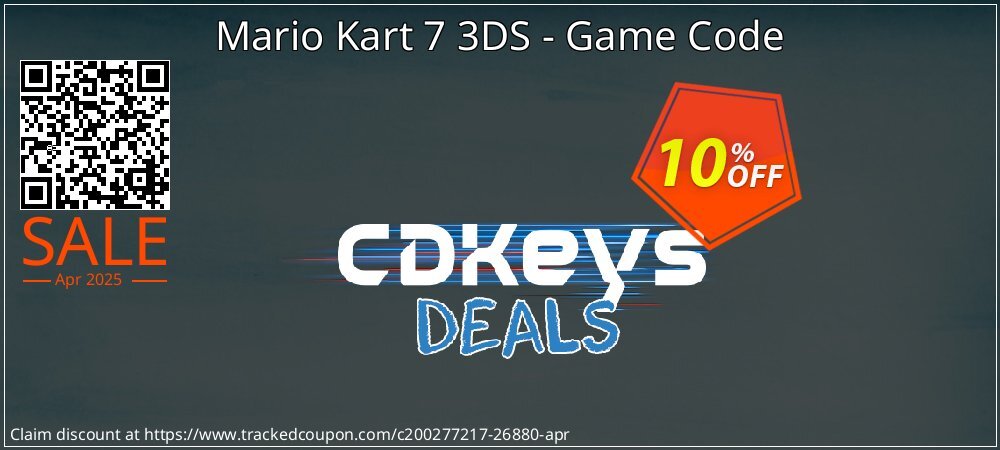 Mario Kart 7 3DS - Game Code coupon on National Walking Day sales