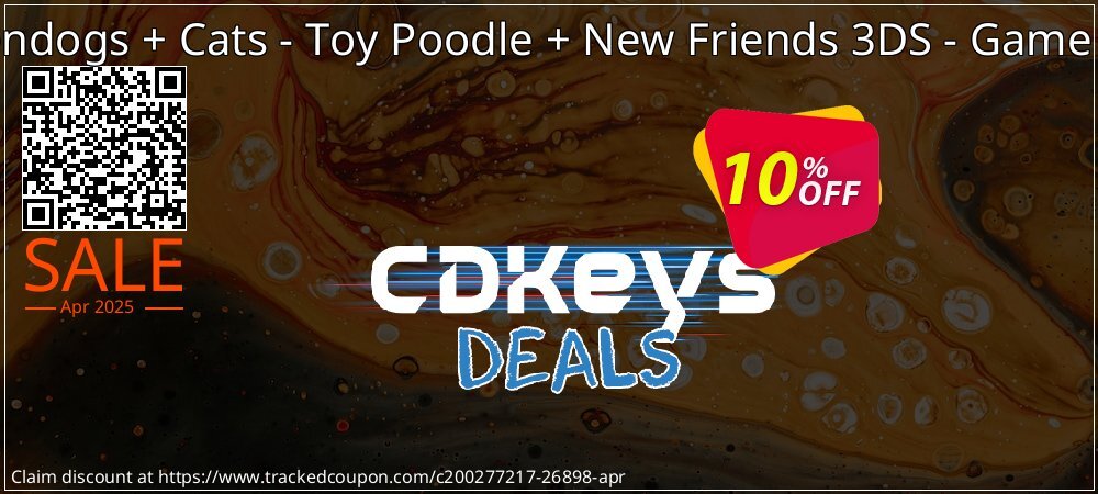 Nintendogs + Cats - Toy Poodle + New Friends 3DS - Game Code coupon on Easter Day sales