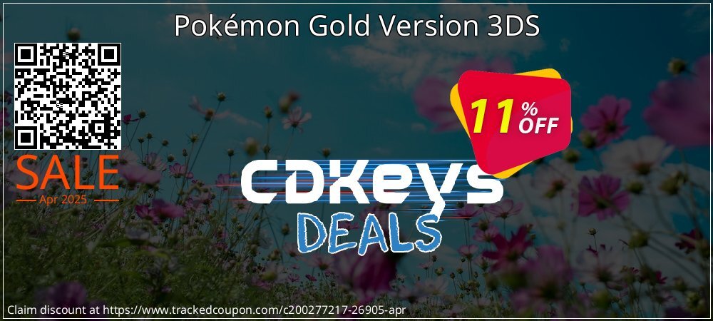 Pokémon Gold Version 3DS coupon on National Walking Day discounts