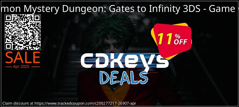 Pokemon Mystery Dungeon: Gates to Infinity 3DS - Game Code coupon on April Fools' Day sales