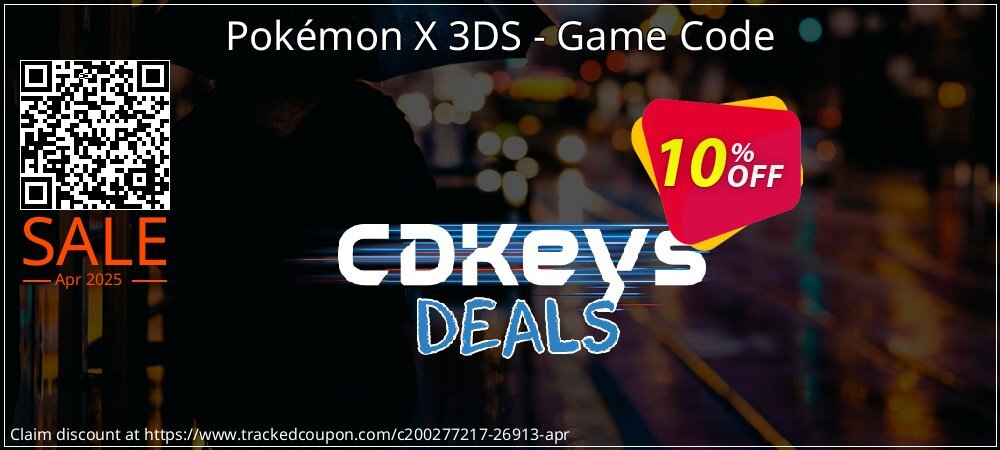 Pokémon X 3DS - Game Code coupon on Virtual Vacation Day offering sales