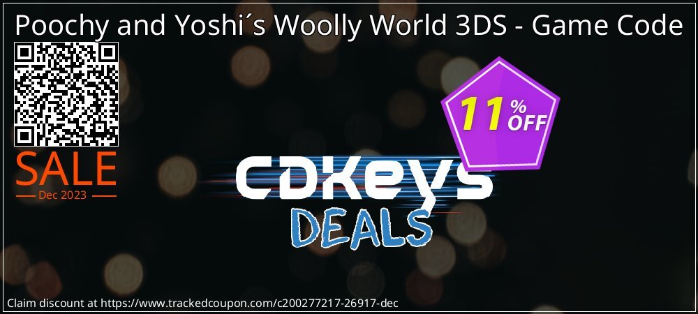 Poochy and Yoshi´s Woolly World 3DS - Game Code coupon on April Fools' Day deals