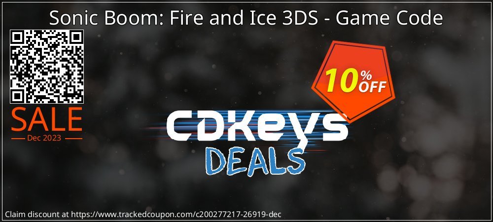 Get 10% OFF Sonic Boom: Fire and Ice 3DS - Game Code offering deals
