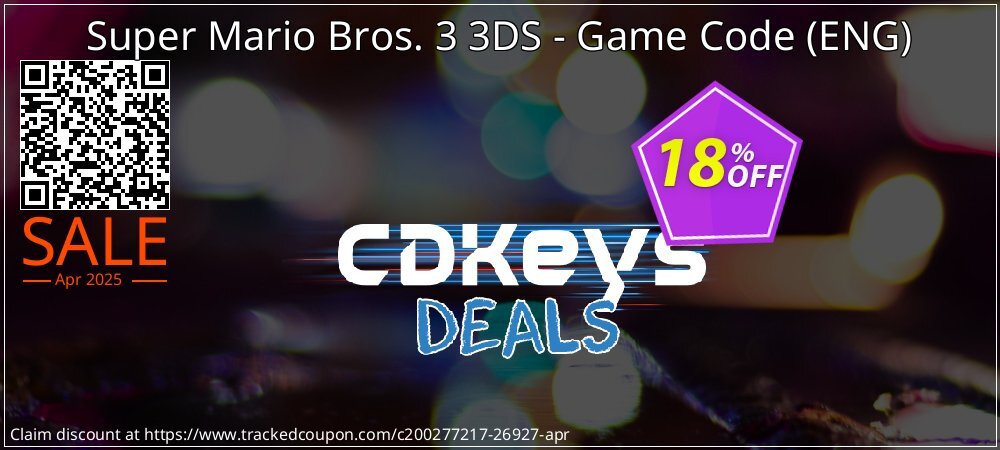 Super Mario Bros. 3 3DS - Game Code - ENG  coupon on April Fools' Day offer