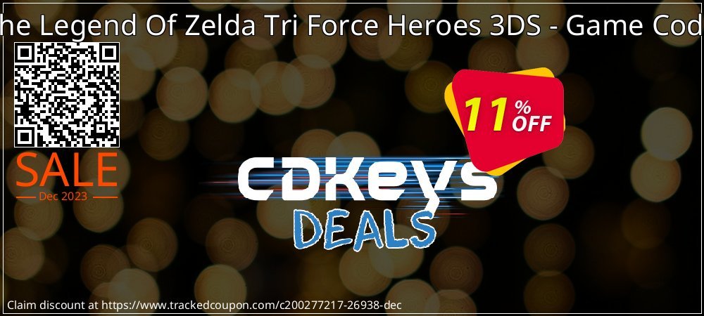 Get 10% OFF The Legend Of Zelda Tri Force Heroes 3DS - Game Code offering sales