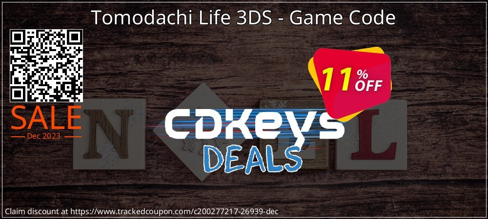 Tomodachi Life 3DS - Game Code coupon on Tell a Lie Day offering sales