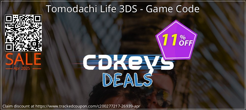 Tomodachi Life 3DS - Game Code coupon on World Password Day super sale