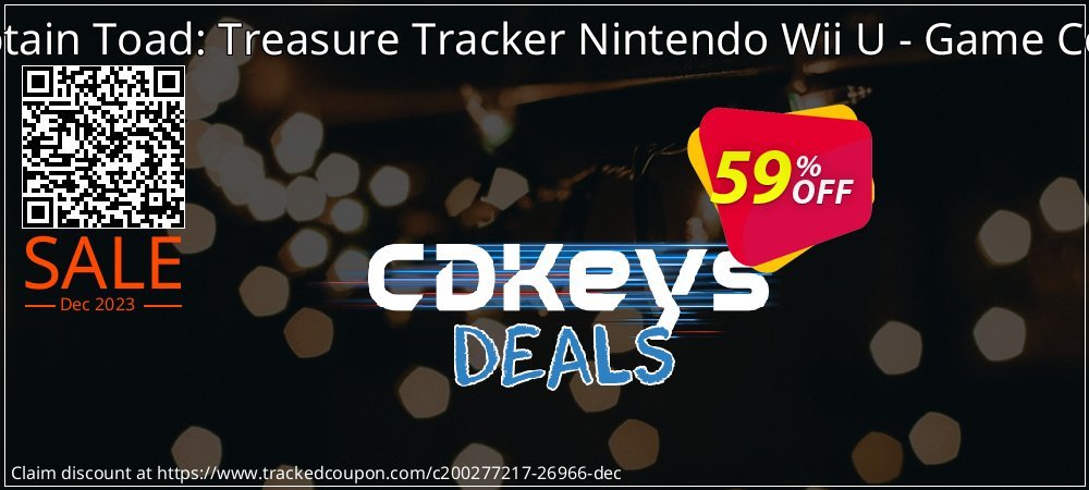 Captain Toad: Treasure Tracker Nintendo Wii U - Game Code coupon on World Party Day offering sales
